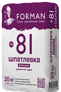 Шпатлевка цементная финишная серая