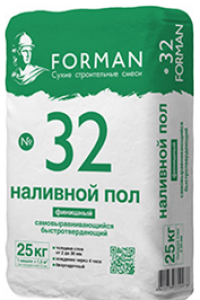 Наливной пол финишный самовыравнивающийся 2-30мм