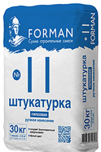Штукатурка гипсовая ручного нанесения